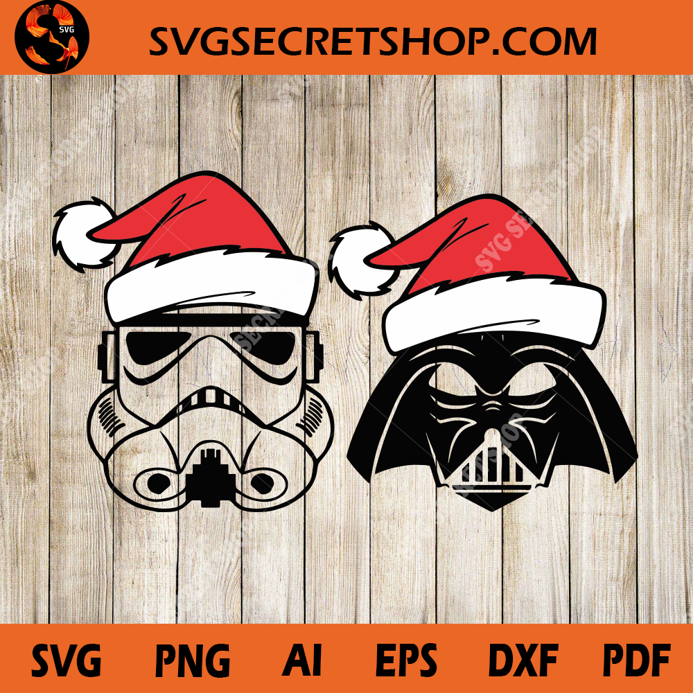 Download Star Wars Christmas SVG, Storm Trooper SVG, Darth Vader ...