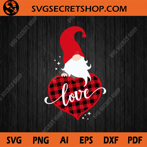 Download Gnome Love SVG, Gnome SVG, Valentine's Day SVG, Plaid SVG ...