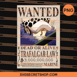 Wanted Trafalgar Law PNG