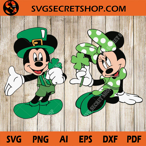 mickey mouse st patrick's day plush