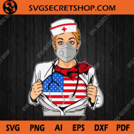 Strong Nurse American SVG