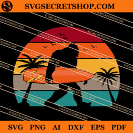 Bigfoot Sasquatch Surf SVG