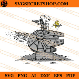 Snoopy Starwars Scuffy Smugglers SVG
