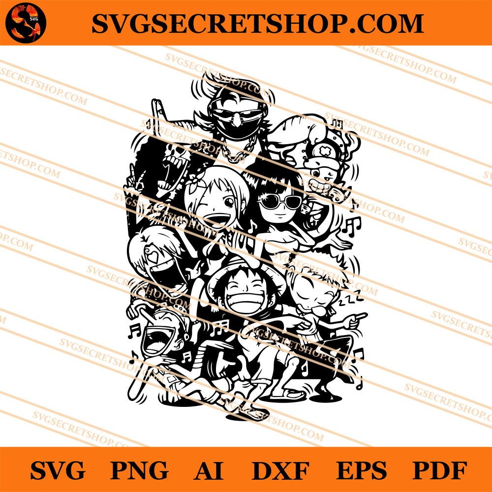 Straw Hat Pirate Svg One Piece Svg Anime Svg