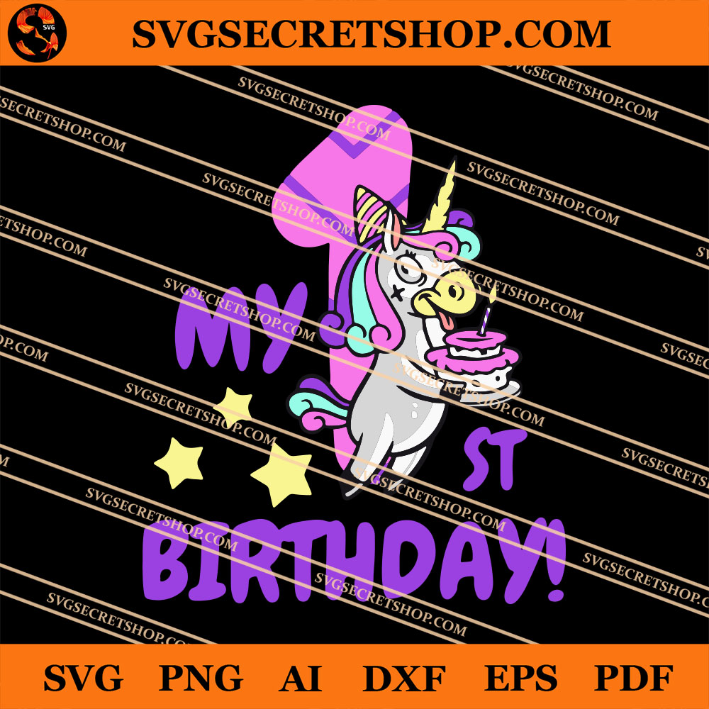 Download Unicorn My 1st Birthday Svg Unicorn Svg Birthday Svg