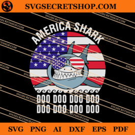 America Shark SVG