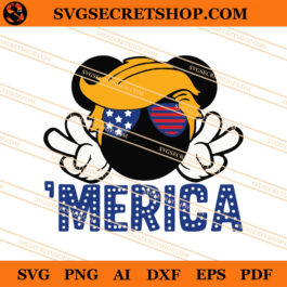 Mickey Trump Merica SVG