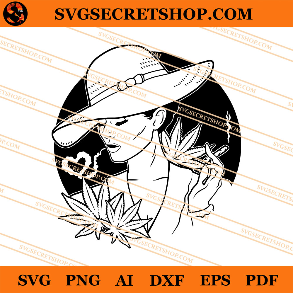 Download Weed Woman SVG, Weed Woman Smoking SVG, Weed SVG