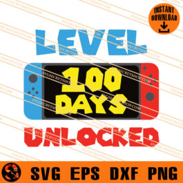 Level 100 Days Unlocked SVG