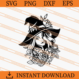Floral Witch SVG