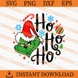 Grinch Christmas Ho Ho Ho SVG