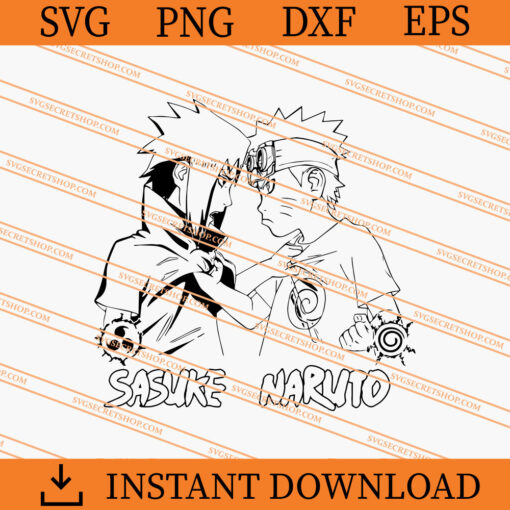 Sasuke And Naruto SVG