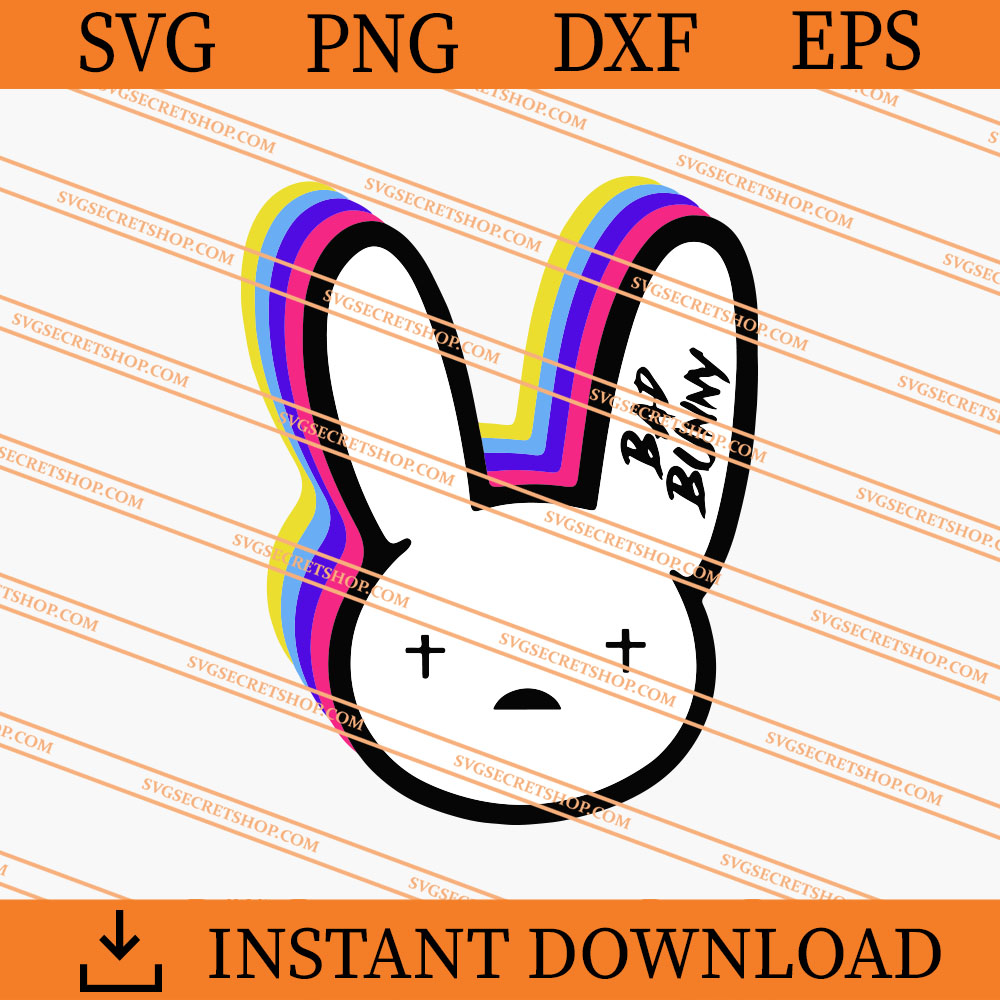 Bad Bunny Hello Kitty SVG, Valentine Bad Bunny SVG, Hello Kitty SVG ...