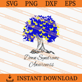 Down Syndrome Awareness Tree SVG