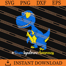 Down Syndrome T-Rex Dinosaur SVG