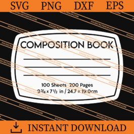 Composition book SVG