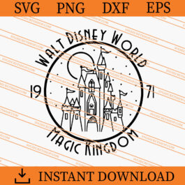 Walt DisneyWorld Castle Magic Kingdom 1971 SVG