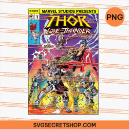 Thor Love and Thunder Asgard Comic PNG