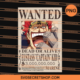 Wanted Eustass Captain Kid PNG