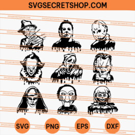 Horror Movie Characters SVG