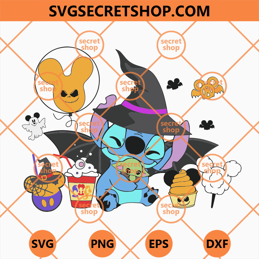 Halloween Stitch Snacks SVG, Halloween SVG, Stitch Halloween SVG ...