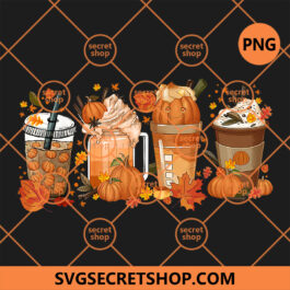Happy Thanksgiving Pumpkin Spice Coffee PNG