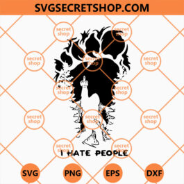 Bigfoot I Hate People SVG