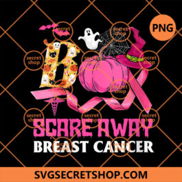 Boo Scare Away Breast Cancer PNG