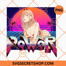 Power Retro Sunset Vintage Neon PNG