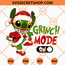 Stitch Grinch Mode On SVG