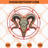 Baphomet Pentagram Goat Skull