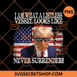 I am what a listless vessel looks like Never Surrender Trump