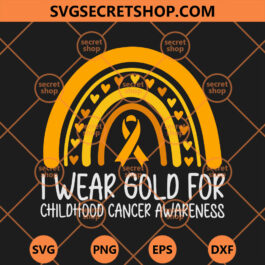 I Wear Gold For Childhood Cancer Awareness Warriors for Kids