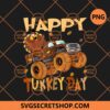 Happy Thanksgiving Turkey Riding Monster Truck PNG