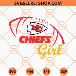 Kansas City Chiefs Football Girl SVG