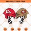 Helmet Smashing Chiefs Vs 49ers SVG