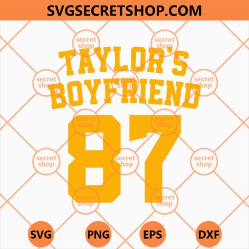 Taylor 87 Number Boyfriend SVG