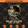 Skeleton Solar Eclipse April 8 2024 SVG