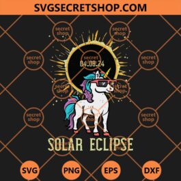 Solar Eclipse Unicorn SVG