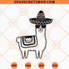 Llama With Sombrero SVG