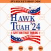 Hawk Tuah 24 Spit On That Thang American Flag SVG