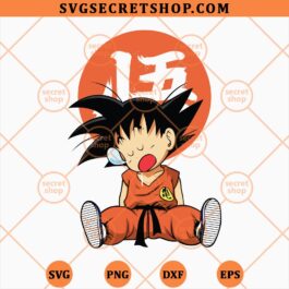 Kid Goku Sleeping SVG
