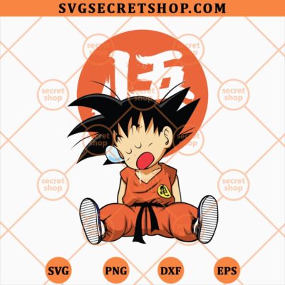 Kid Goku Sleeping SVG