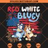 Red White Bluey SVG